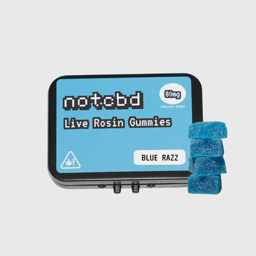 10mg Live Rosin Gummies - Blue Razz
